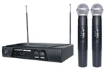 Central 2 microfones mão s/fios 1 mão VHF KAM (imagem para) Central 2 microfones mão s/fios 1 mão VHF KAM